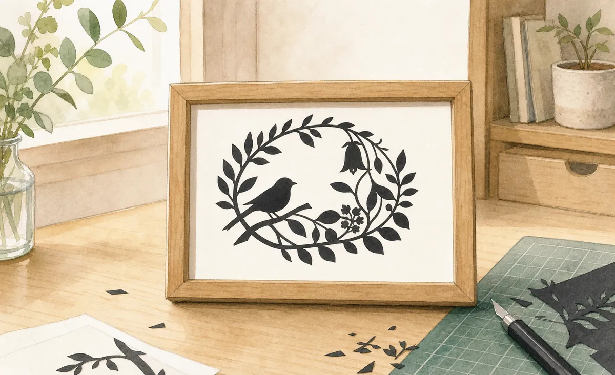 1枚から始める切り絵のイラスト