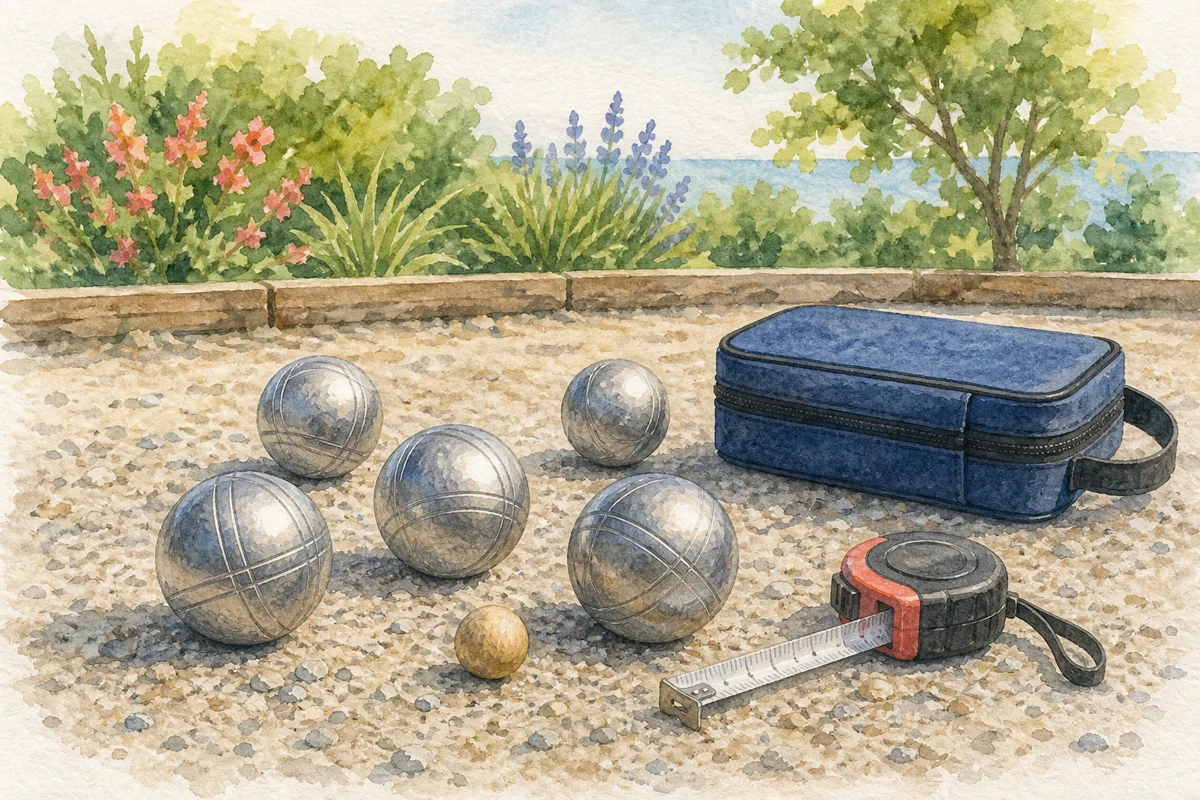 ペタンクのイラスト