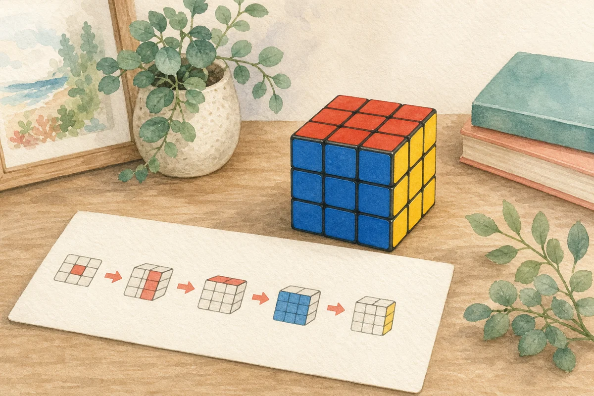ルービックキューブのイラスト