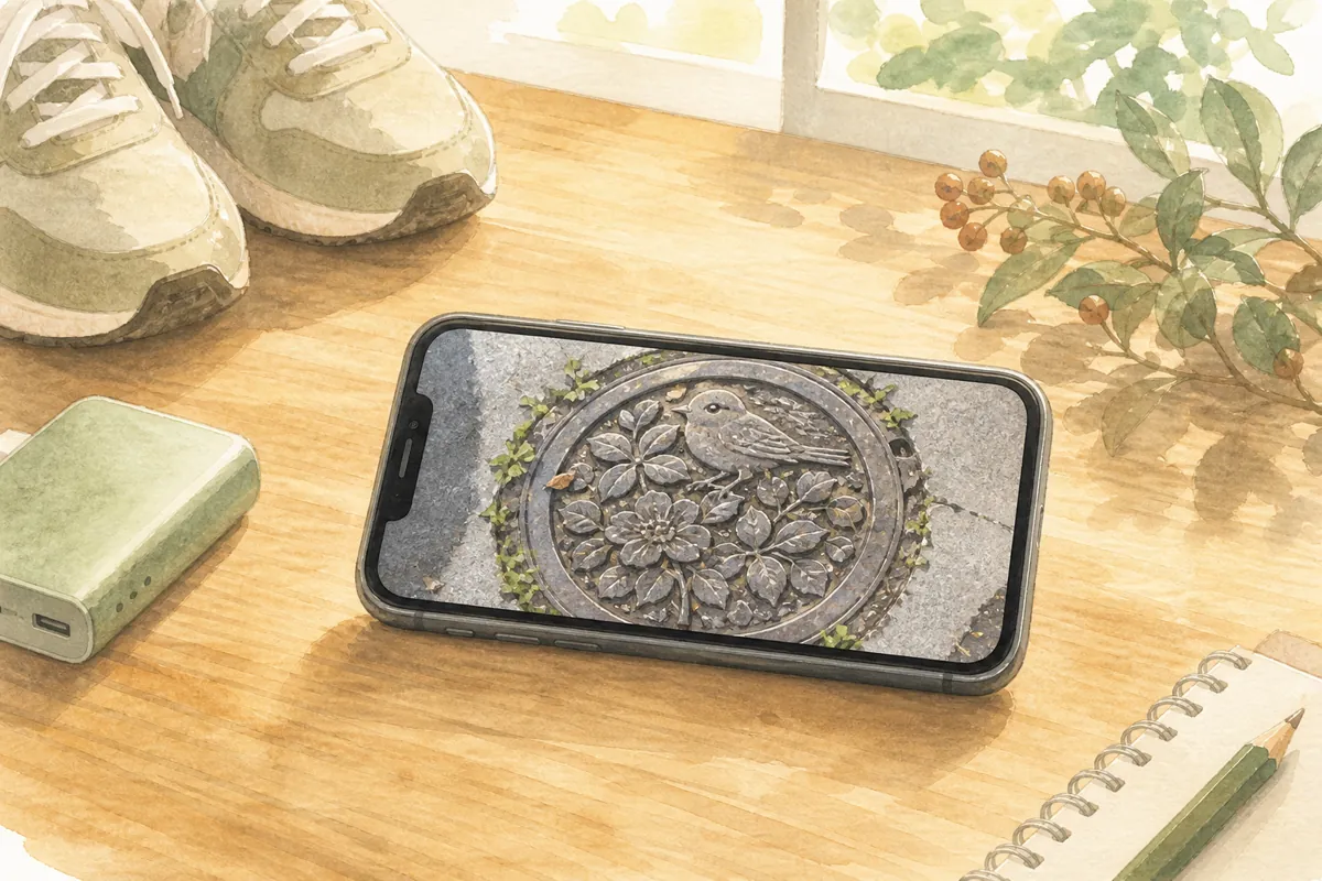 スマホで30分の写真散歩のイラスト